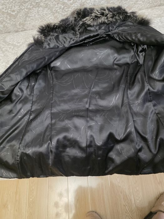 Haina chinchilla cu piele