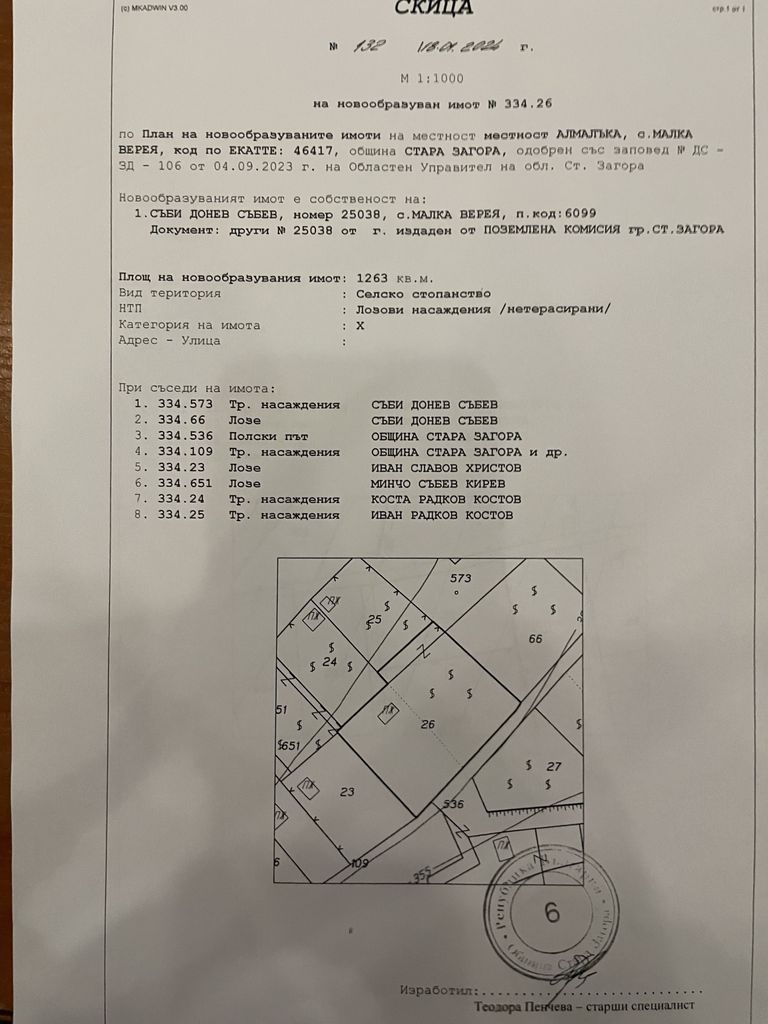 Продава се Парцел в Стара Загора, Опълченски - 5020 кв.м за 12 €/кв.м - Снимка #11