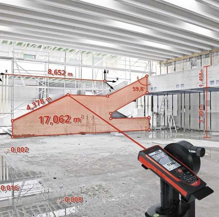 3D измерване на помещения, сгради, конструкции с посещение при вас.