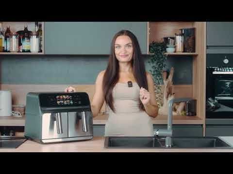 Двузонов фритюрник с горещ въздух ProfiCook 8L 2200W Еър фрайър