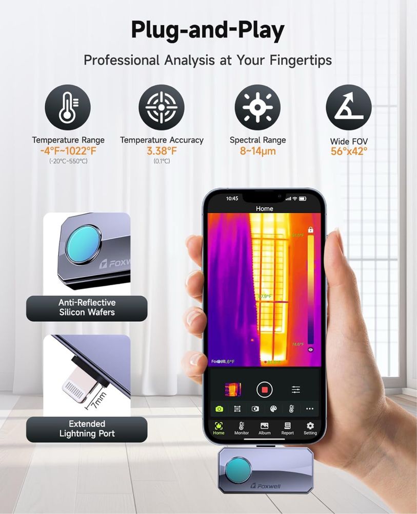 Термокамера FOXWELL RT100 за iOS