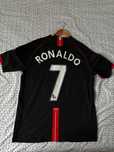 Tricou Ronaldo Manchester United negru 2008 champions league fotbal