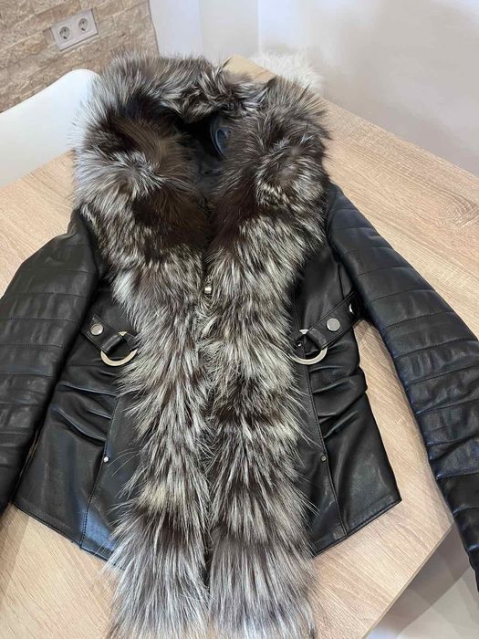 Дамско яке от телешка кожа