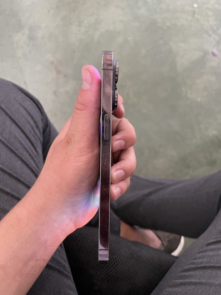 Iphone 14 pro max purpple dual sim aybi ekran shishasi singan