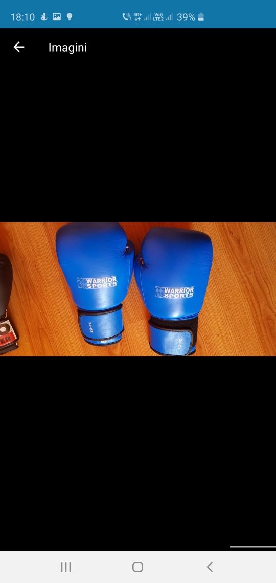Mănuși box albastre negre