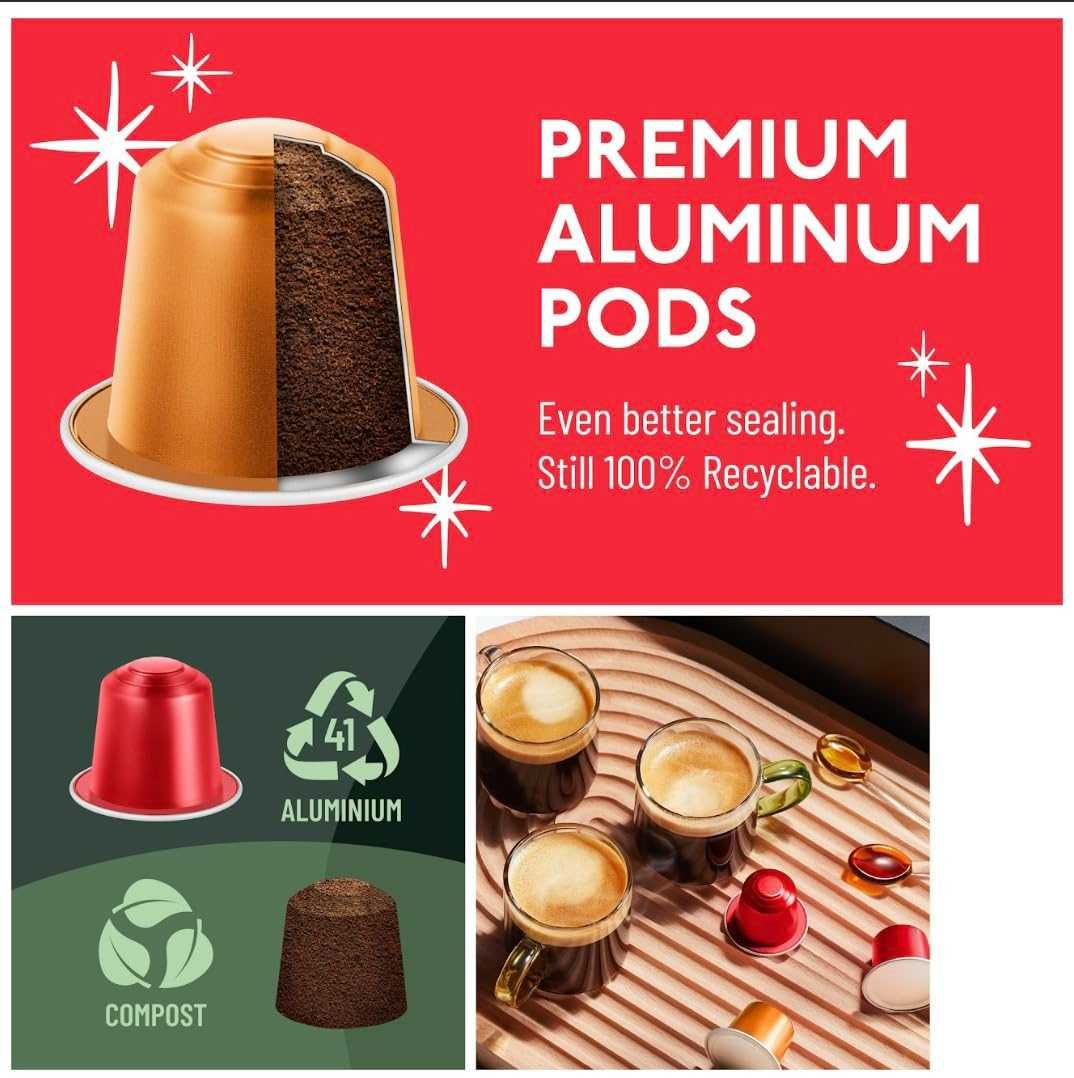 Кафе капсули 80бр Nespresso Неспресо ROSSO COFFEE специално издание