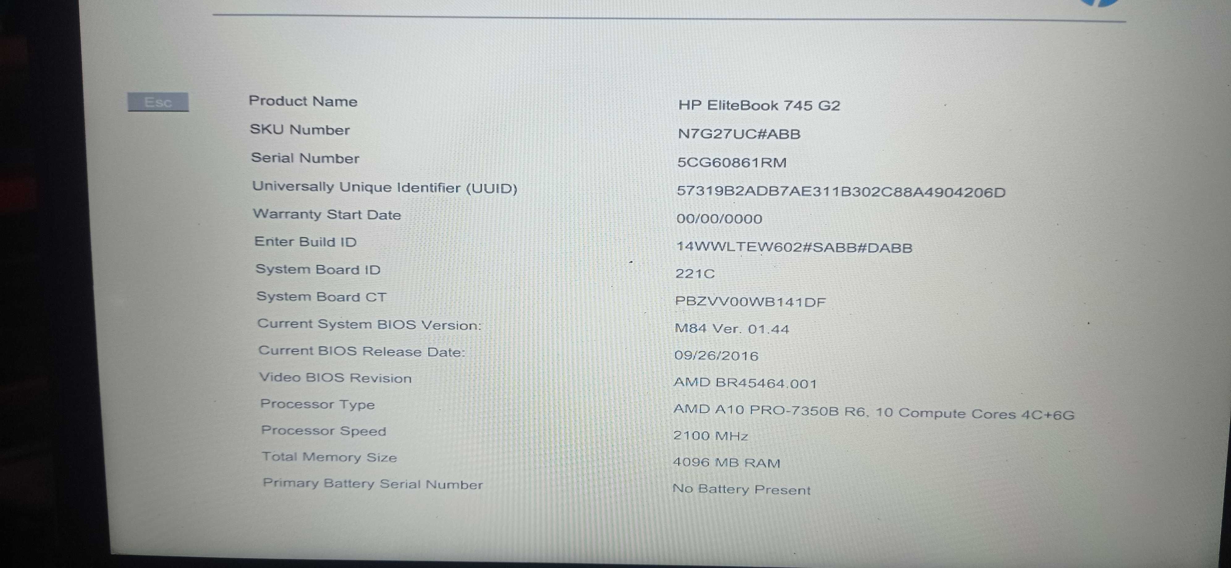 Работещ лаптоп HP Elitebook 745 G2 на части