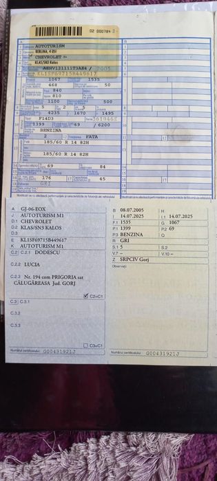 MCV an 2011 1.5 disel