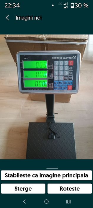 Cantar 350 kg ,digital,calculare preț ,memorie ,rabatabil