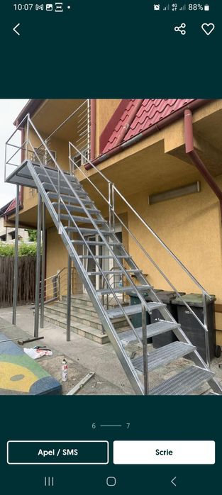 Scări metalice galvanizate