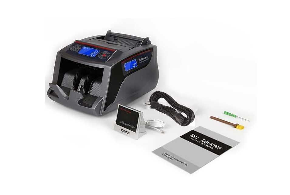 Машина за броене на пари - с собствен цветен LCD и външен LED дисплей
