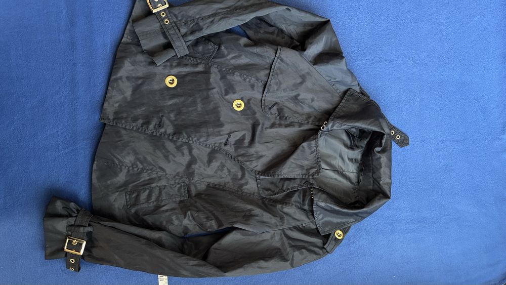 Италианско дамско двуредо яке, с колан, размер 46