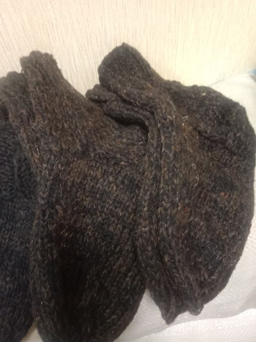 Носки шерстяные ручная вязка