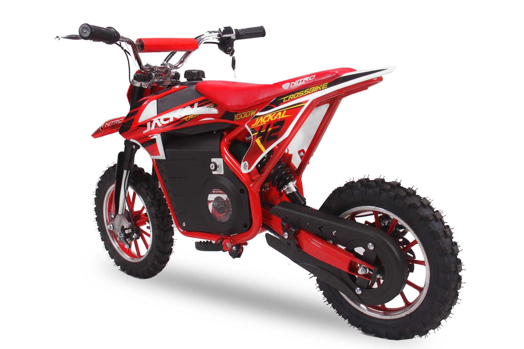 Mini Motocicleta electrica pentru copii Eco Jackal 1000W 10 inch #RED