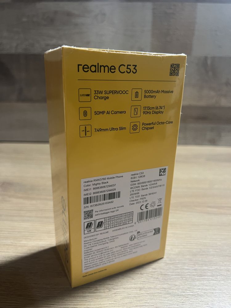 Realme c53 6GB 128GB sigilat