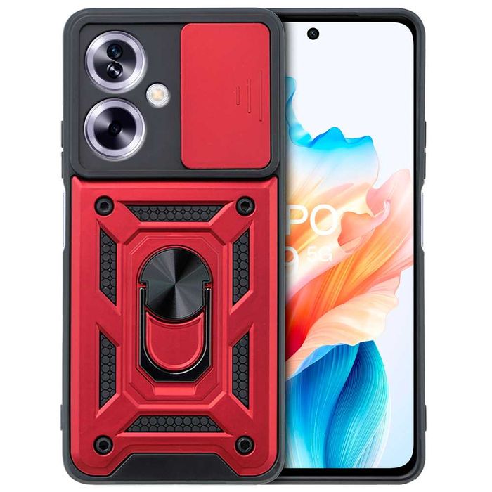 Husa Antisoc Armor Hybrid cu inel pentru Oppo A38 4G / Oppo A79 5G