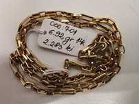 Lanț unisex Aur 14k Gr 6,92 cod unic 701 lungime 28 cm