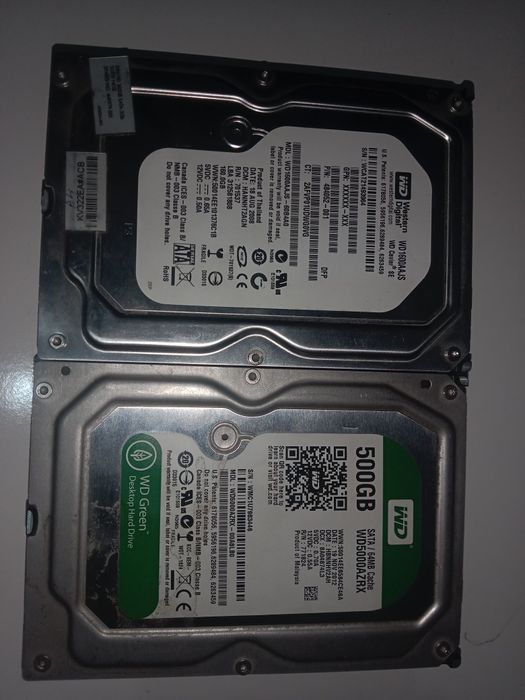 2 HDD, 500 и 160 gb