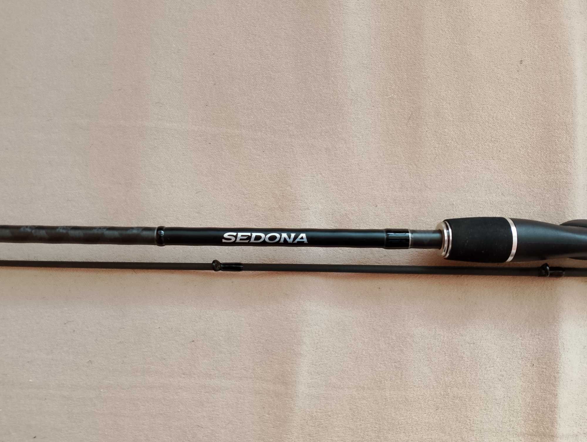 продавам нов спининг SHIMANO SEDONA 1.90m. 3-14g.