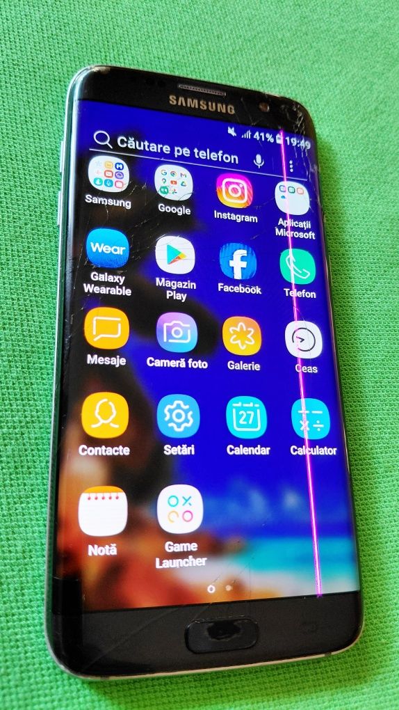 Vand cu defecte exterioare S7 Edge,functional.
