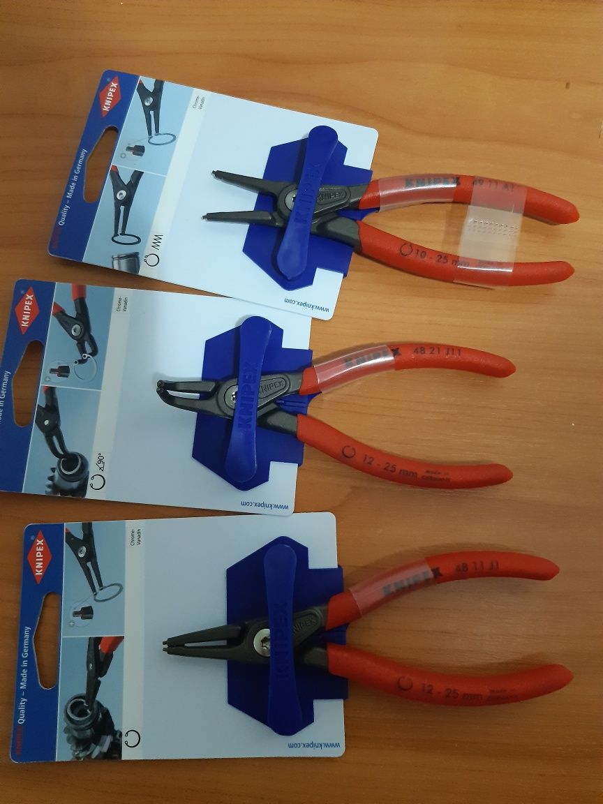 Clește de Precizie petru inele de siguranță Knipex