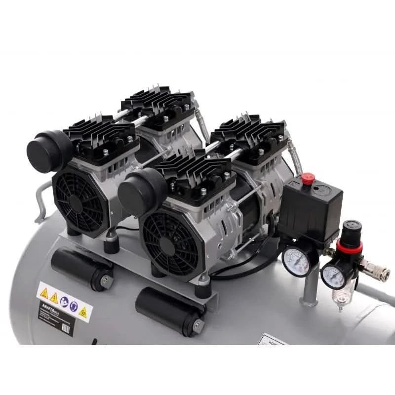 Compresor fara ulei silentios , 100L / 1500W X 2 , 582l/m , KD1398