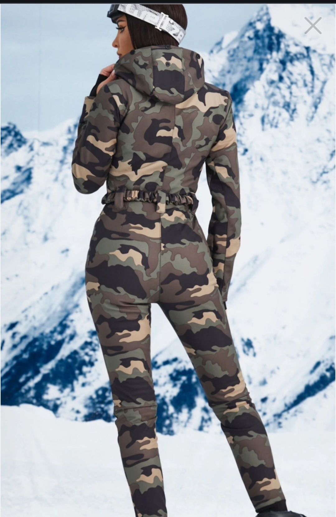 Salopeta ski XS militar