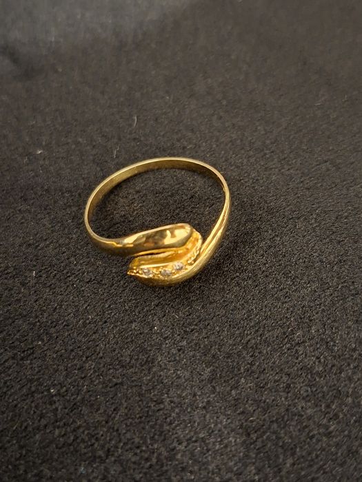 Bijuterii aur noi- inel cu cristale Swarovski