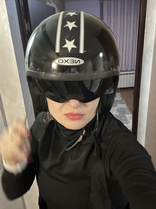 Каска за мотор отворена