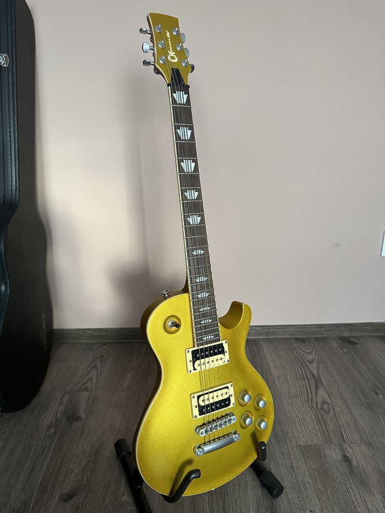 Chitara Charvel Desolation DS2 Satin Gold Metallic Les Paul style