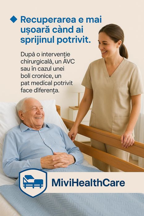 Pat medical electric de închiriat - ideal pentru recuperare acasă