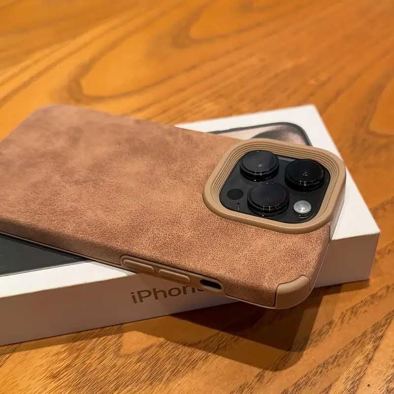 ТОП ЦЕНА! Луксозен кожен кейс за всички модели на iPhone!