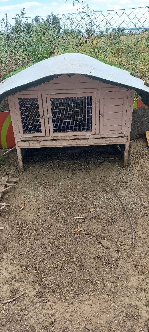 Cotet din lemn pentru pasari sau iepuri