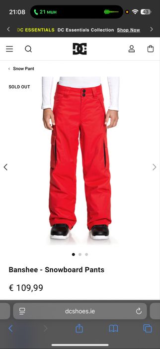 DC Banshee - Snowboard Pants сноуборд панталон