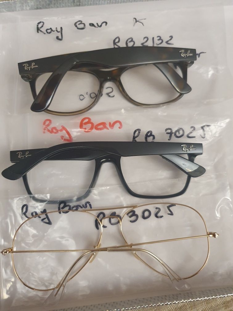 Diferite rame de ochelari de vedere Ray Ban putin folosite