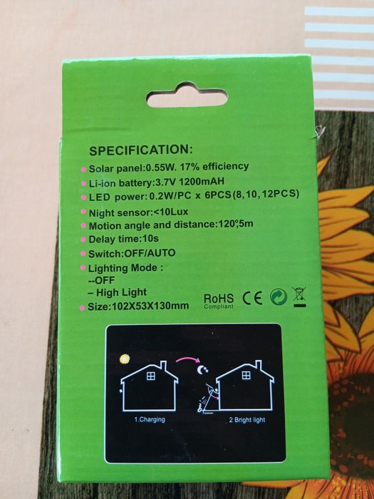 Iluminator led incarcare solara