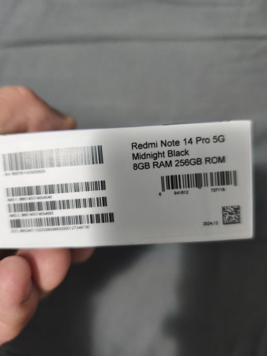 Xiaomi redmi nota 14 pro 5G 8gb 256 GB RAM