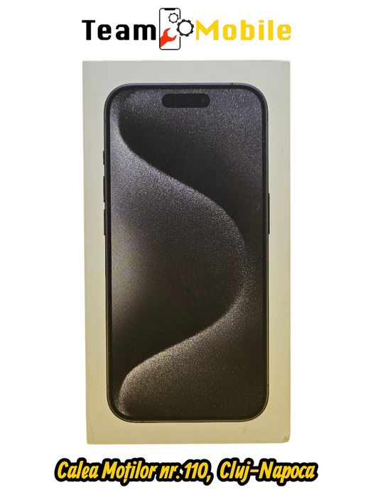 iPhone 15 Pro Black Titanium 256 GB Sigilat