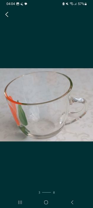 Продам новые стеклянные кружки с ручкой.