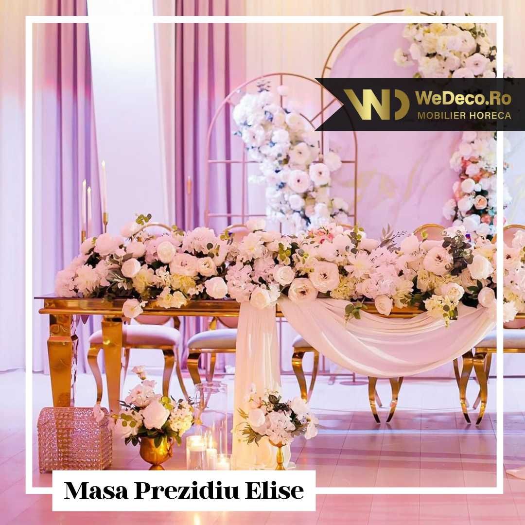 NOU! Scaun Nunta Auriu Evenimente ELISE PREMIUM  - cel mai vandut!