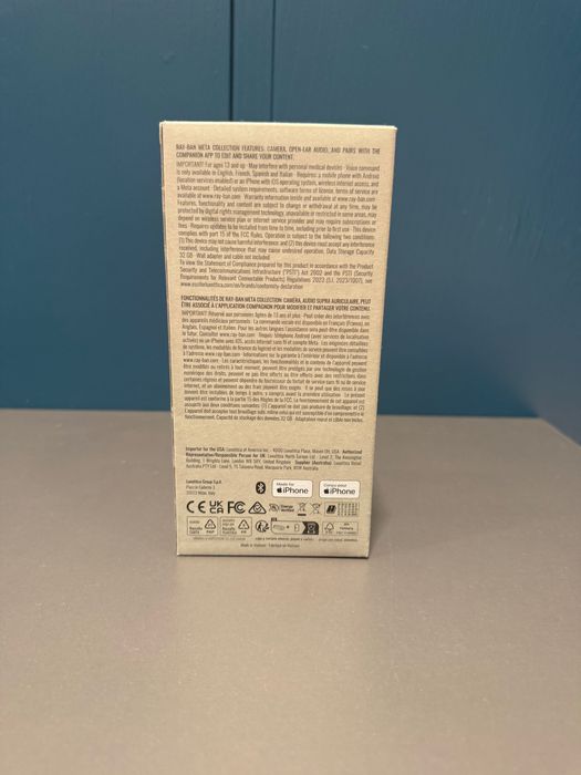 Ray Ban Meta Wayfarer ИИ Очки