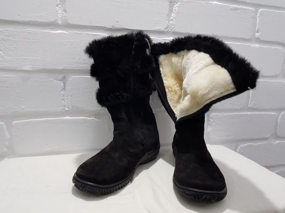 женские сапоги теплые