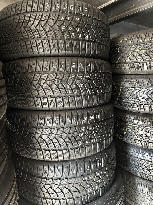 8 броя Зимни Гуми 215/50/17 Continental и Firestone