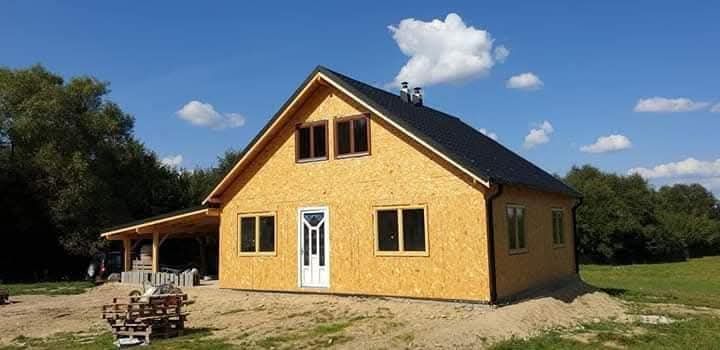 Vand case pe structura de lemn