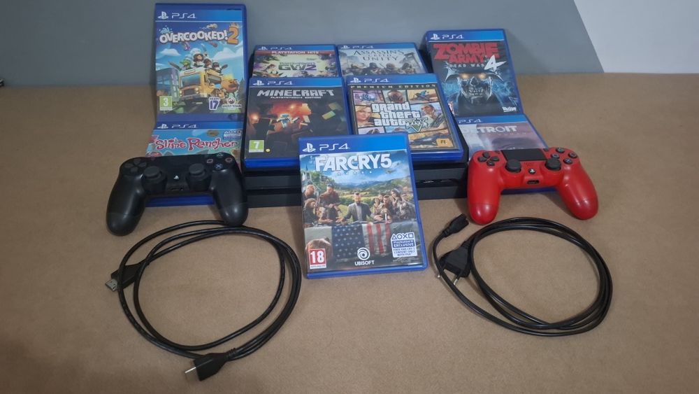 PS4 Pro 1Tb + 2 Controllere + 9 jocuri