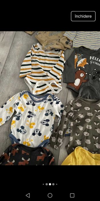Vând lot body bebe 62-68