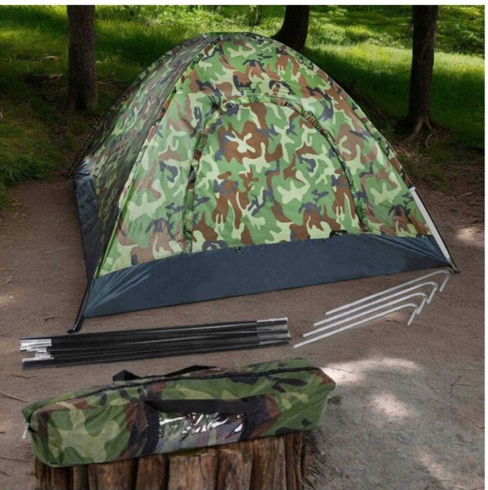 Палатка, 4-местна, 2 х 2х1,35 м, водоустойчива, многоцветна