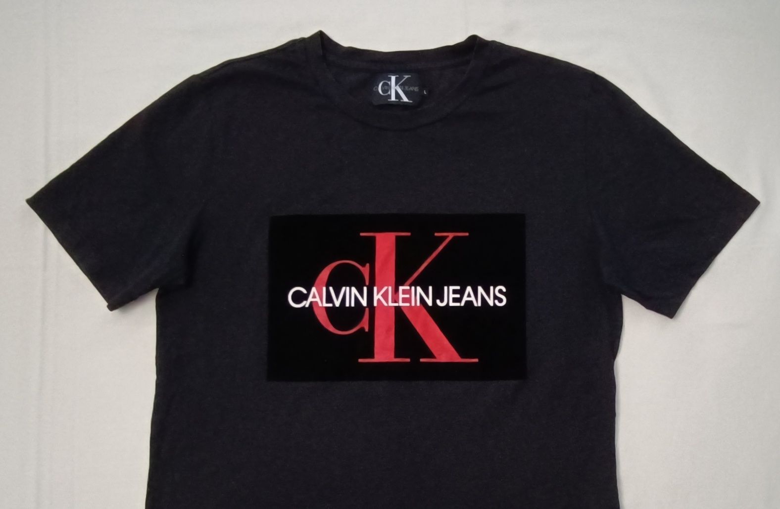 Calvin Klein Jeans Logo Tee оригинална тениска L памучна фланелка