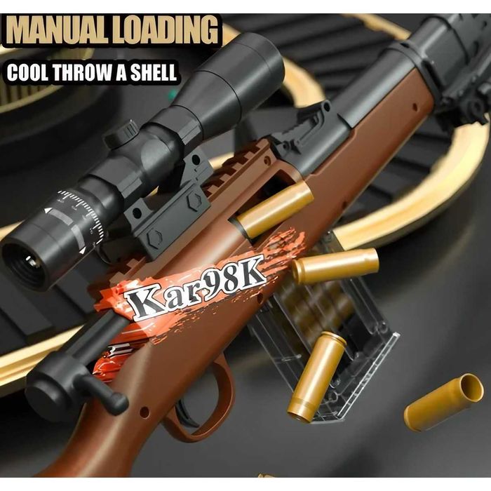 Pusca Luneta de Jucarie 98K Gloante Cartuse Ejectarea Carcasei 103 CM