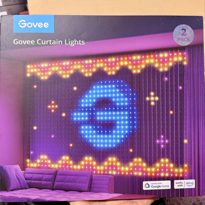 светлинно шоу с Govee RGBIC 2броя завеси Govee Curtain Lights